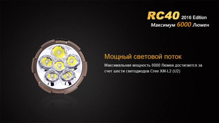 Ліхтар Fenix RC40 Cree XM-L2 U2 LED 