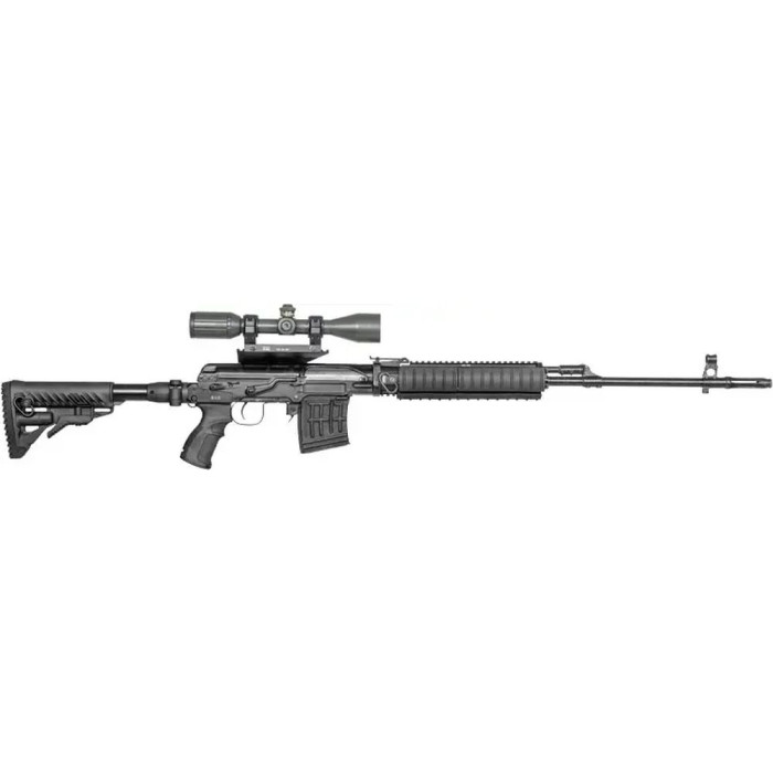 Приклад c адаптером приклада FAB Defense М4 для СВД 