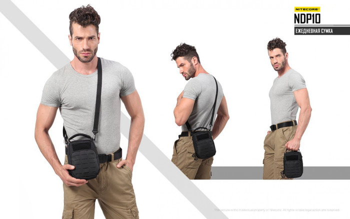 Сумка EDC, тактична Nitecore NDP10 (Cordura 1000D), сіра 