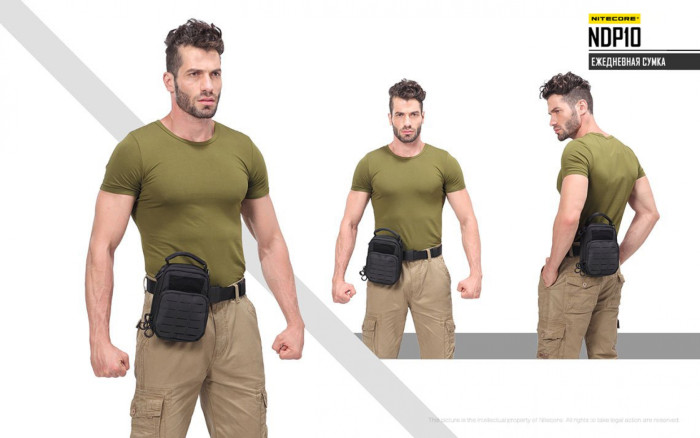 Сумка EDC, тактична Nitecore NDP10 (Cordura 1000D), сіра 