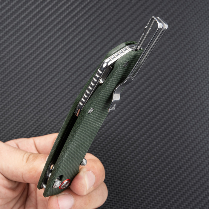 Ніж складаний SRM Asika 411L-MG, зелений 