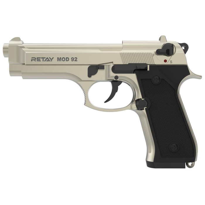 Пістолет стартовий Retay Mod92 9мм satin (S140233S) 