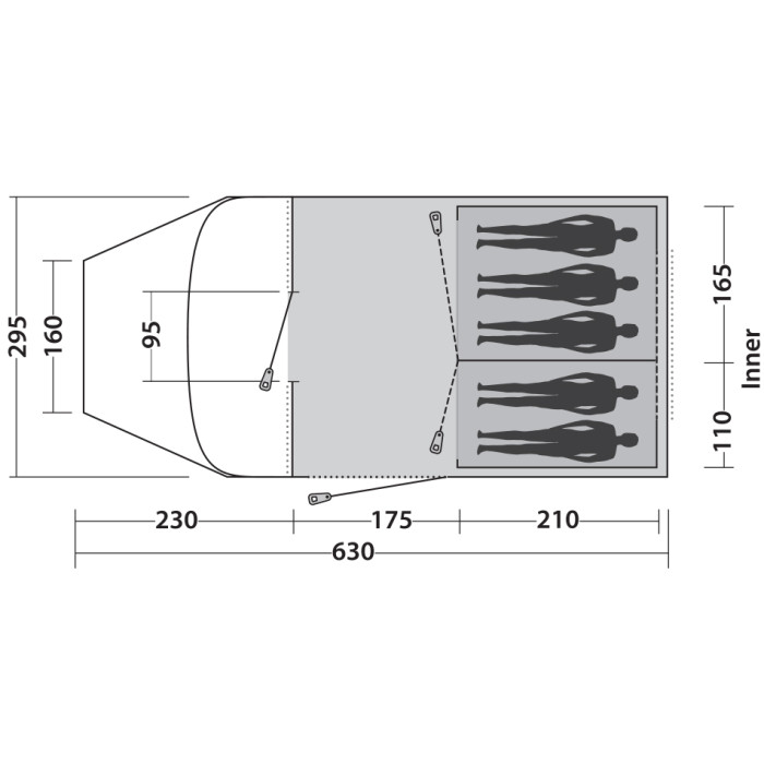 Намет Easy Camp Palmdale 500 Lux Forest Green 