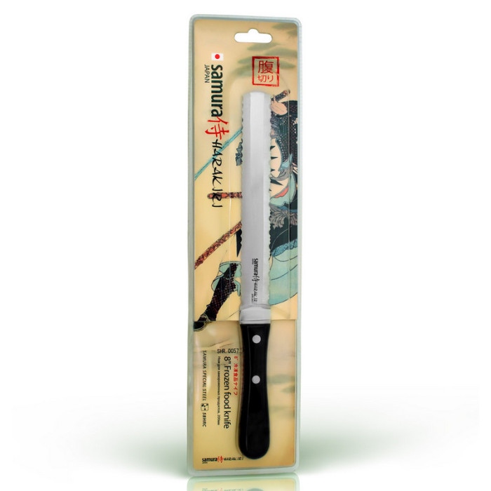 Ніж кухонний Samura Harakiri для хліба, 185 мм, Black SHR-0057B 