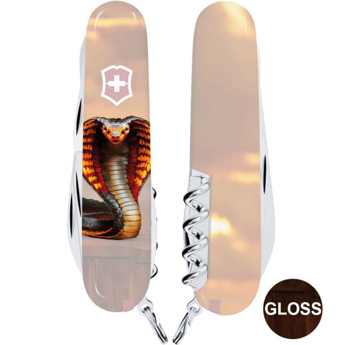 Складаний ніж Victorinox CLIMBER ZODIAC Полум'яна кобра 1.3703.Z4250pk 