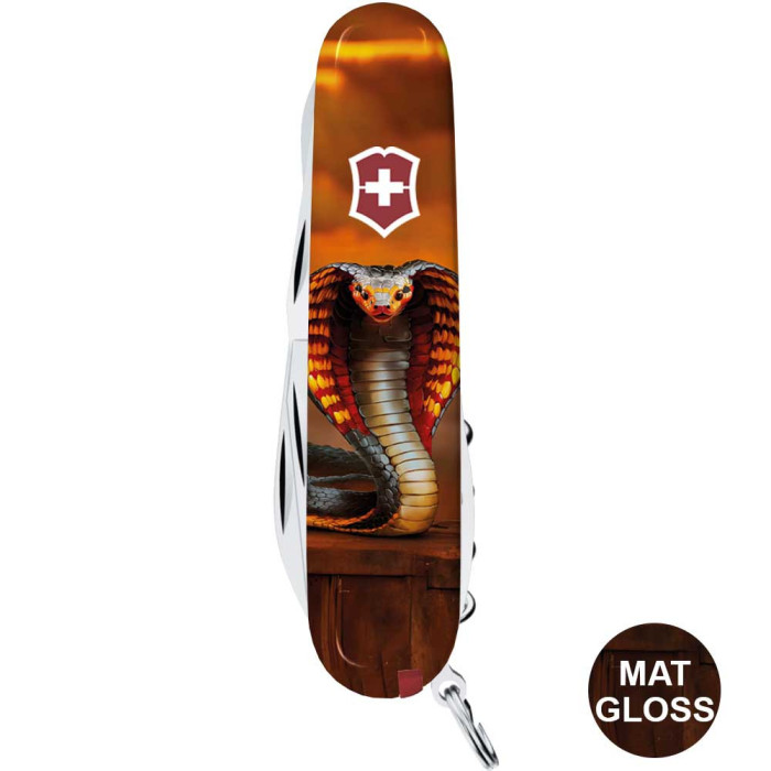 Складаний ніж Victorinox CLIMBER ZODIAC Полум'яна кобра 1.3703.Z4250pk 