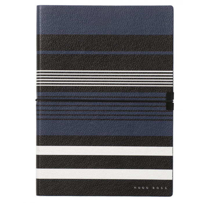 Блокнот для нотаток A6 Hugo Boss Storyline Stripes-синій 