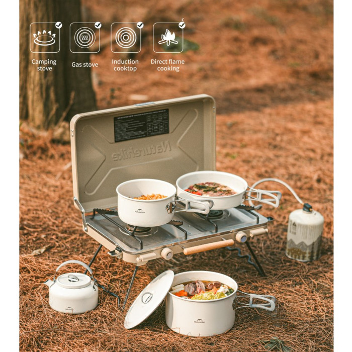 Каструля із керамічним антипригарним покриттям Naturehike CNK2450CF013, 3 л, алюміній 