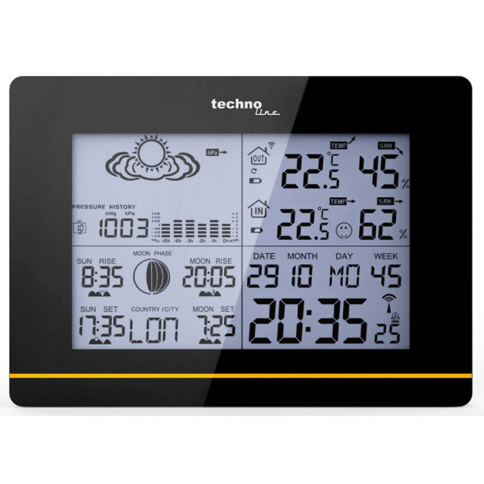 Метеостанція Technoline WS6750 Black (WS6750) 