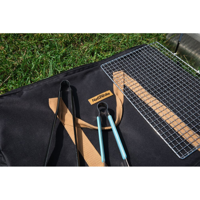 Гриль портативний Naturehike Picnic BBQ Grill NH20CJ006, р-р L, сталь 