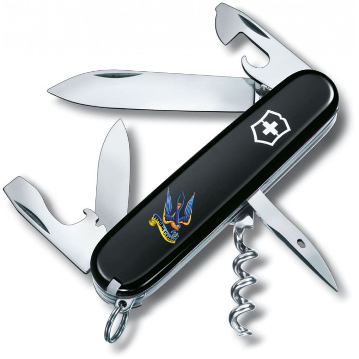 Складаний ніж Victorinox SPARTAN UKRAINE Тризуб-Ластівка + Героям слава 1.3603.3_T1220u 