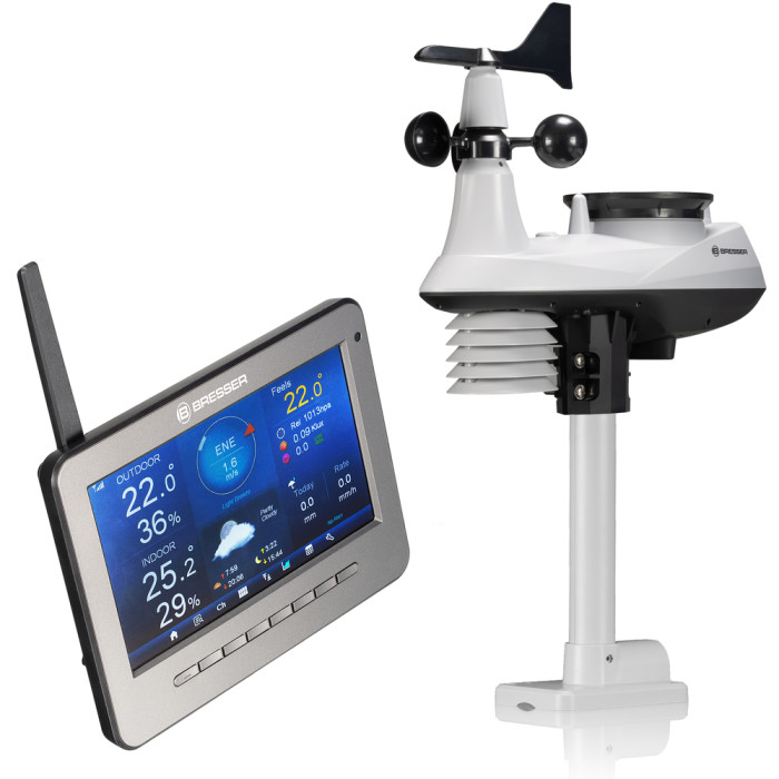 Метеостанція Bresser Professional WIFI HD TFT Colour Weather Center 7-in-1 Sensor (7003500/10830) (930586)