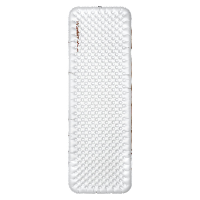 Матрац туристичний надувний одномісний ультралегкий Naturehike Tuye R5.8 CNK2650WS031, 196 × 64 х 9 см, сріблястий