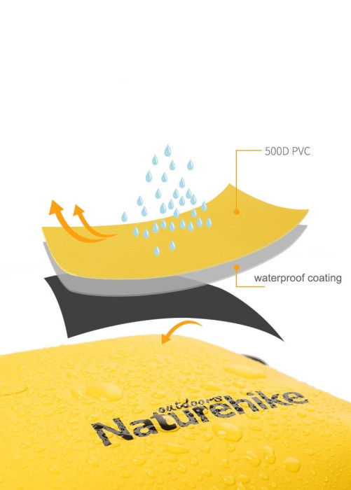 Гермосумка Naturehike 6 л NH19SB005 жовта 