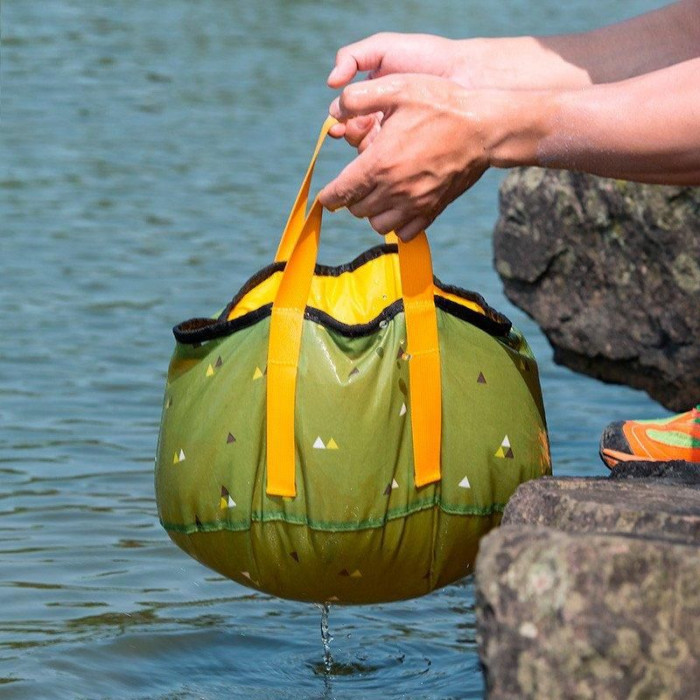 Відро складне Naturehike New Folding Washbasin L 16л NH18L010-P1 зелене 