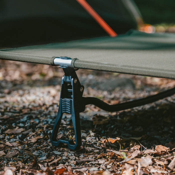 Ліжко складане Naturehike XJC08 CNK2550WS020, поліестер, алюміній, чорний 