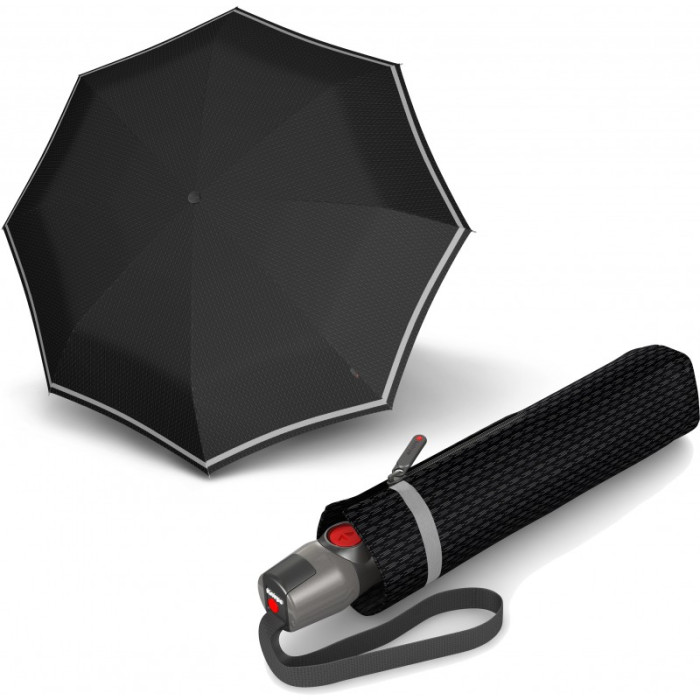 Парасолька Knirps T. 200 Reflective Rain Авто /складаний /8спіц /D99x28см 