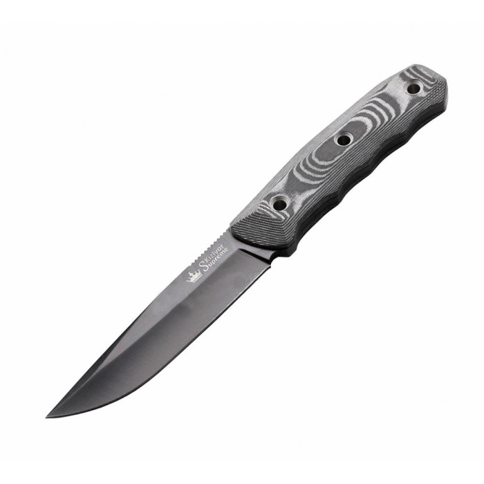 Ніж Kizlyar Supreme Echo чорний, сталь AUS8, рукоять G10 