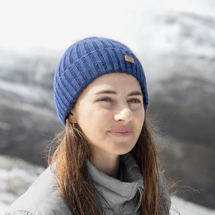 Шапка з підворотом Naturehike NH21FS552, синя 