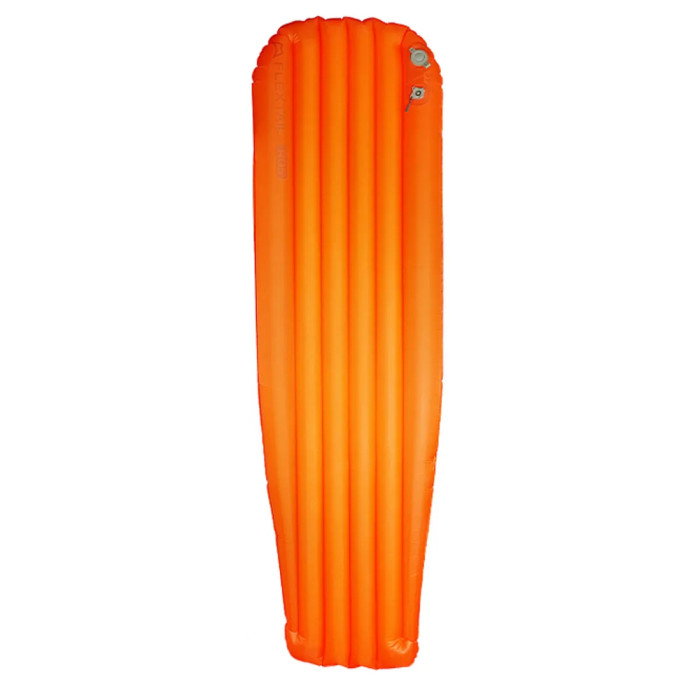 Матрац туристичний самонадувний одномісний Flextail R05 AVS Mummy надлегкий, 183х65х7 см з насосною капсулою AVS, помаранчевий 