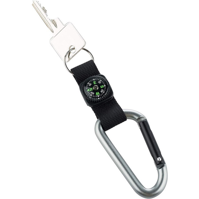 Карабін munkees 8 mm with strap, compass, keyring (3228) 