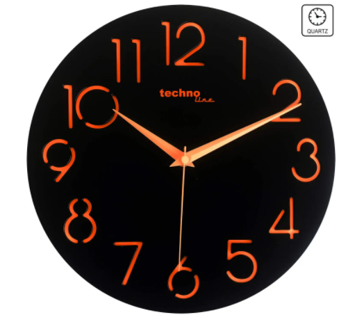 Настінний годинник Technoline WT7230 - чорний 