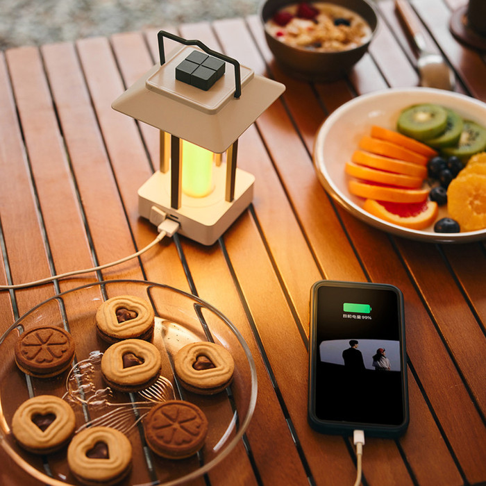 Ліхтар кемпінговий Naturehike CNH22DQ009, коричневий 