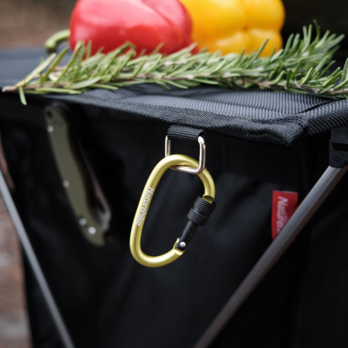 Карабін алюмінієвий Naturehike D-type NH15A005-H, 6 см, жовтий 