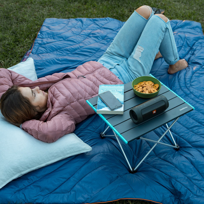 Cтіл розкладний Naturehike NH19Z008-Z, алюміній, Розмір S, чорний 