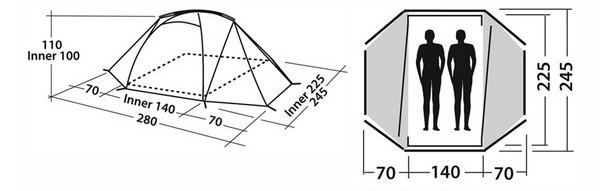 Намет Easy Camp Equinox 200, 43253 