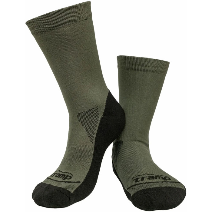 Шкарпетки демісезонні Tramp UTRUS-001-black-olive, 44/46 