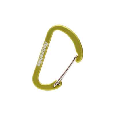 Карабін алюмінієвий Naturehike D-type NH15A004-H, 4 см, зелений (2 шт.) (пошкоджена упаковка)