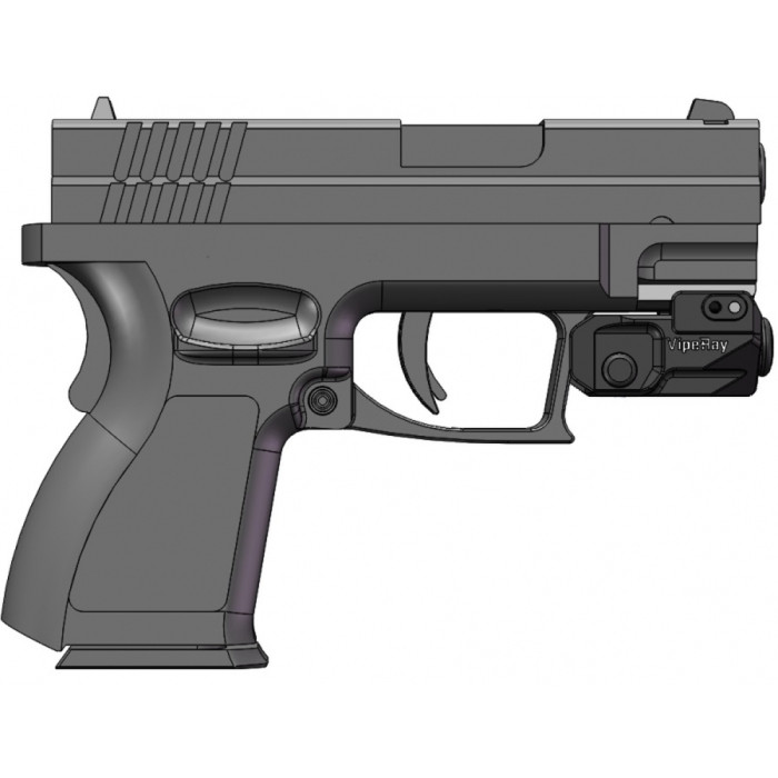 Лазерний цілевказівник Vector Optics Viperay Scrapper пістолетний червоний лазер FDE 