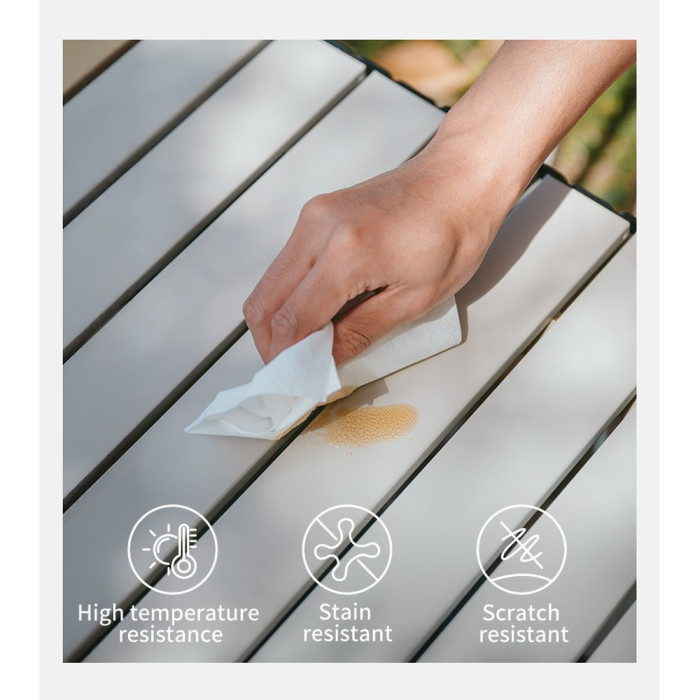 Складаний стіл Naturehike Star Jane T01 CNK2550JJ018, 89х60 см, вуглецева сталь, чорний 