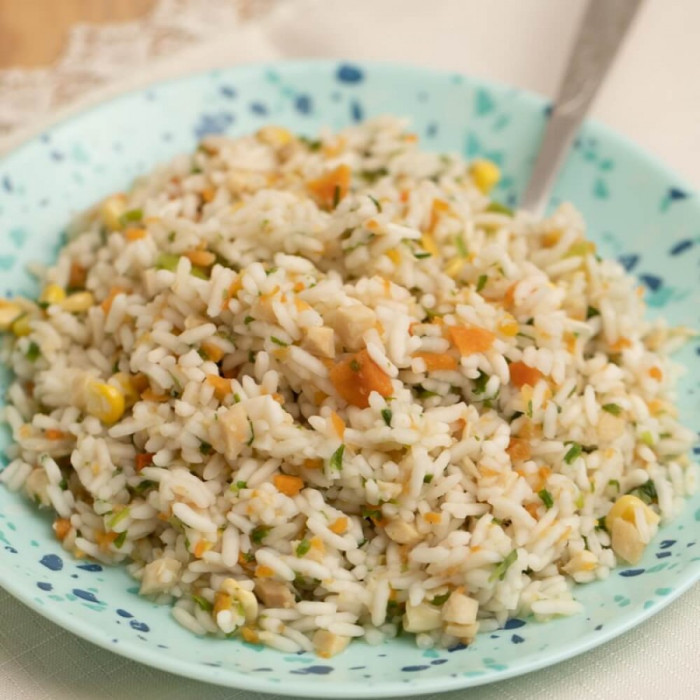 Каша  рисова з м’ясом курки та овочами  сублімована 