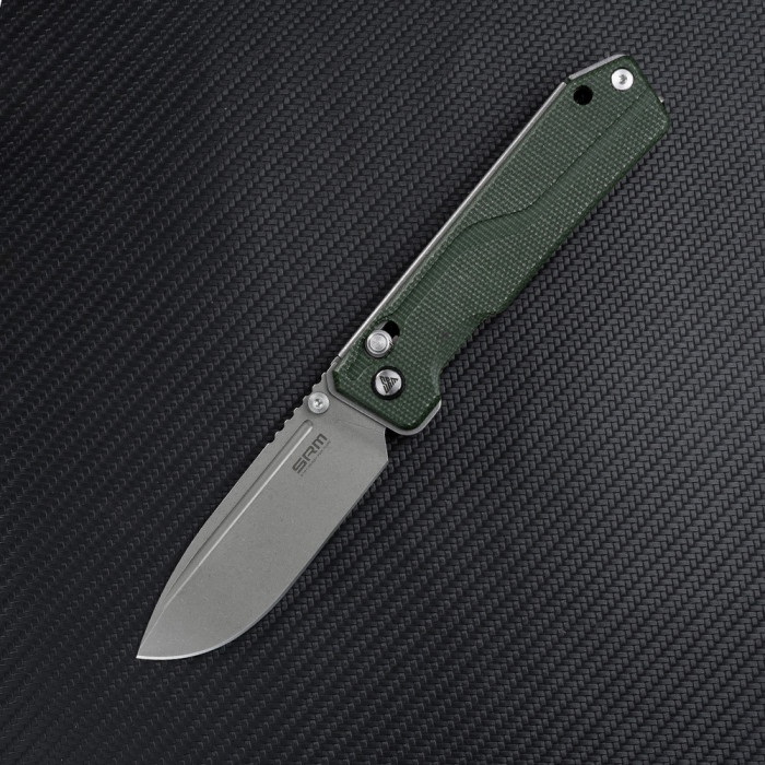 Ніж складаний SRM Rubik 7228B-MG, зелений 