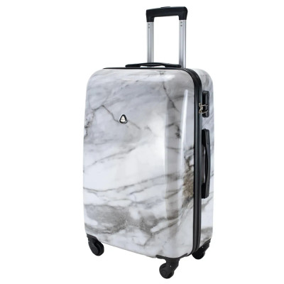 Валіза Semi Line 24" (M) White Marble (T5731-2)