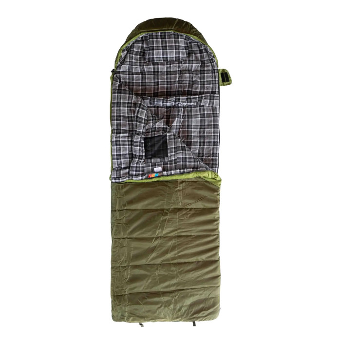 Спальний мішок Tramp Kingwood Regular ковдра лівий dark-olive/grey 220/80 UTRS-053R 