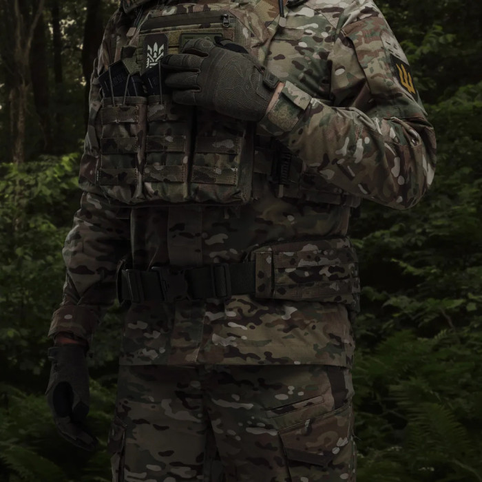 Тактичний розвантажувальний пояс Ukrarmor S/M Мультикам 