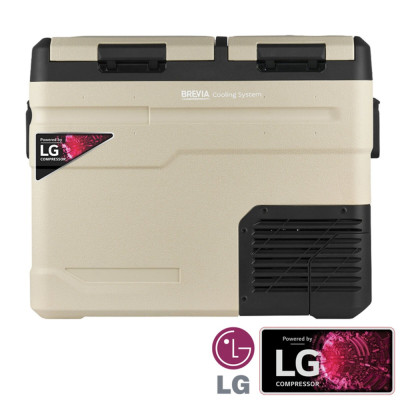 Портативний холодильник BREVIA 47L, двокамерний (Компресор LG) (23525)