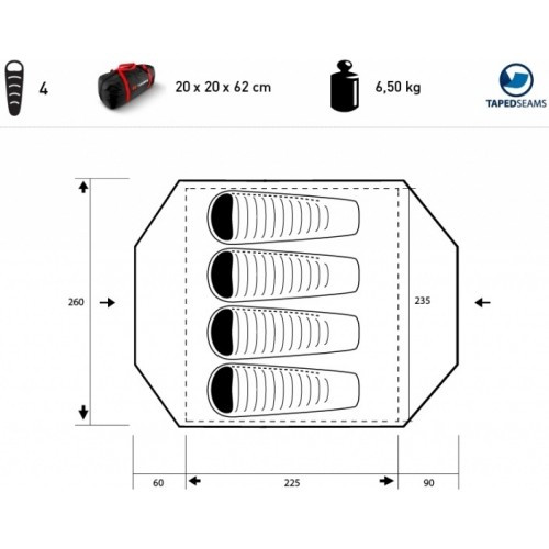Намет Trimm Enduro-4, пісочна 