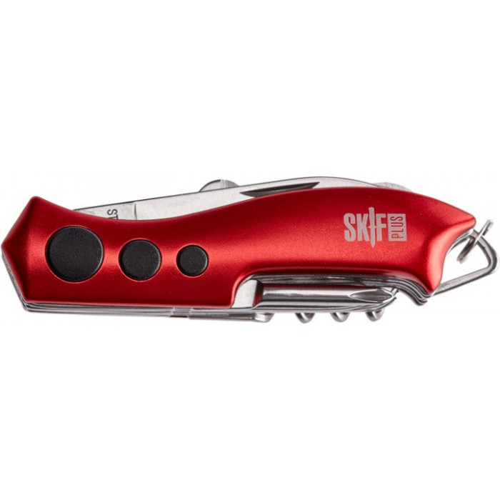 Ніж багатофункціональний SKIF Plus Wavy, ц: червоний 