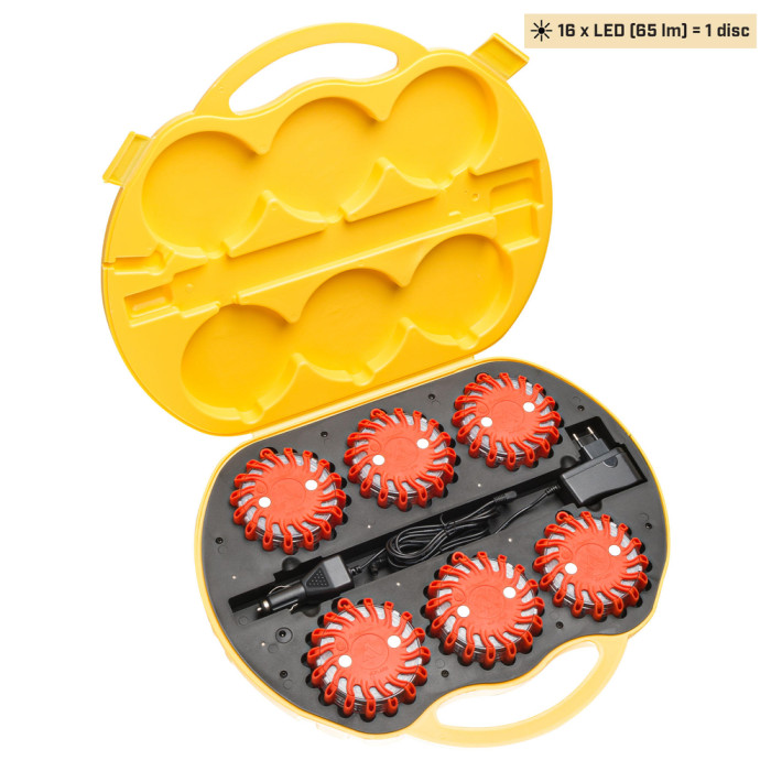 Комплект ліхтарів професійних Mactronic M-Flare (65 Lm) Amber Magnet Synch Recharg 12/220V (PSD0012)