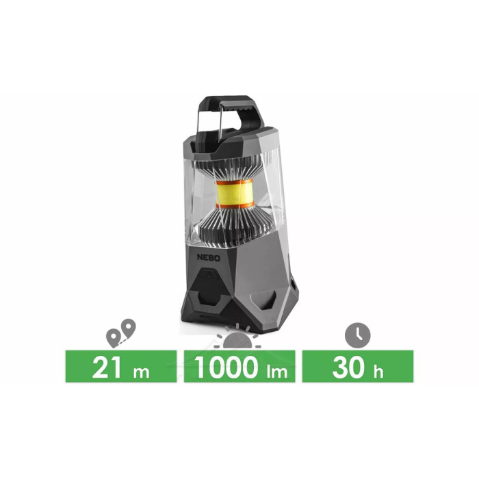 Кемпінговий ліхтар Nebo Galileo 1000 люмен (NB NEB-LTN-0004-G) 