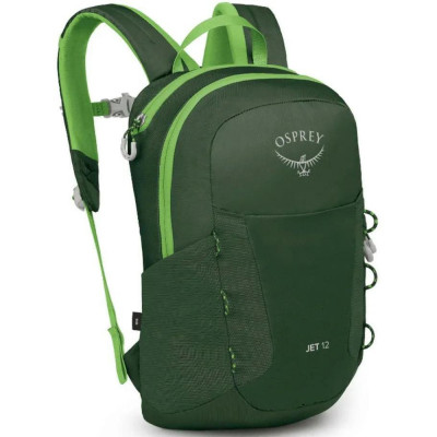 Рюкзак Osprey Jet 12 green canopy/limeline green - O/S - темно-зелений