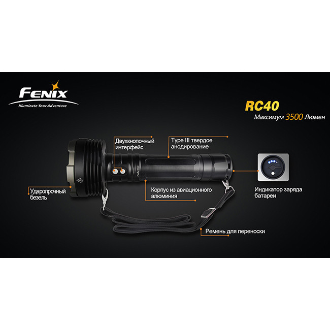 Ліхтар Fenix RC40 Cree XM-L (U2) 