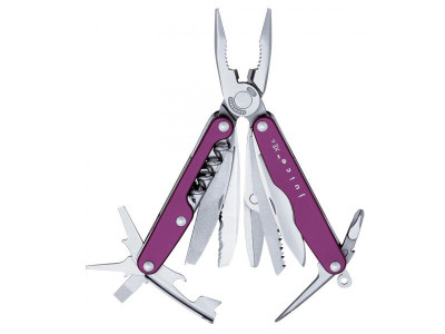 Мультитул Leatherman Juice XE6 (Фіолетовий. Шкіряний чохол, подарункова коробка)