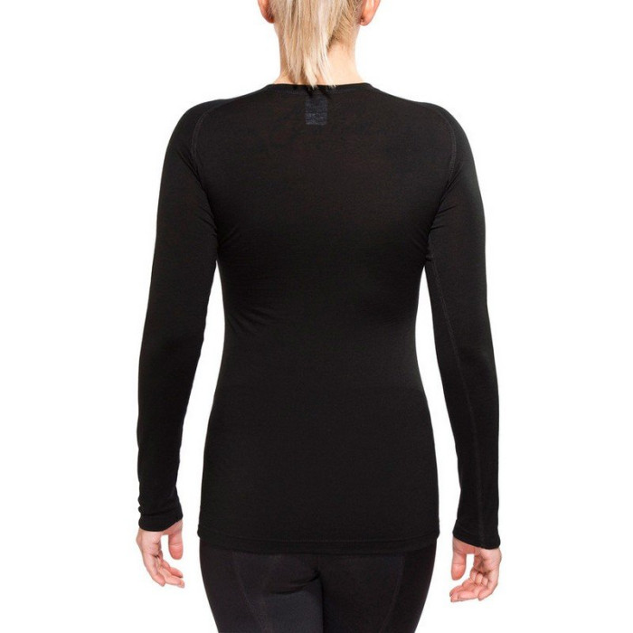 Термофутболка жіноча Aclima LightWool Shirt Crew Neck Woman JetBlack, XS 