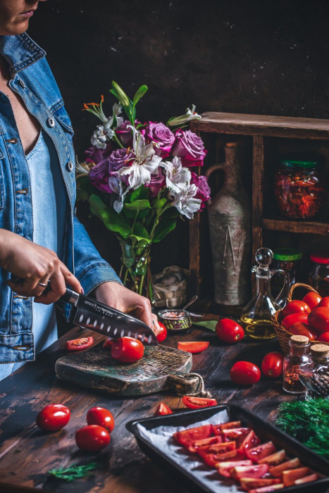 Ніж кухонний Samura Mo-V Сантоку, 170 мм, SM-0094 