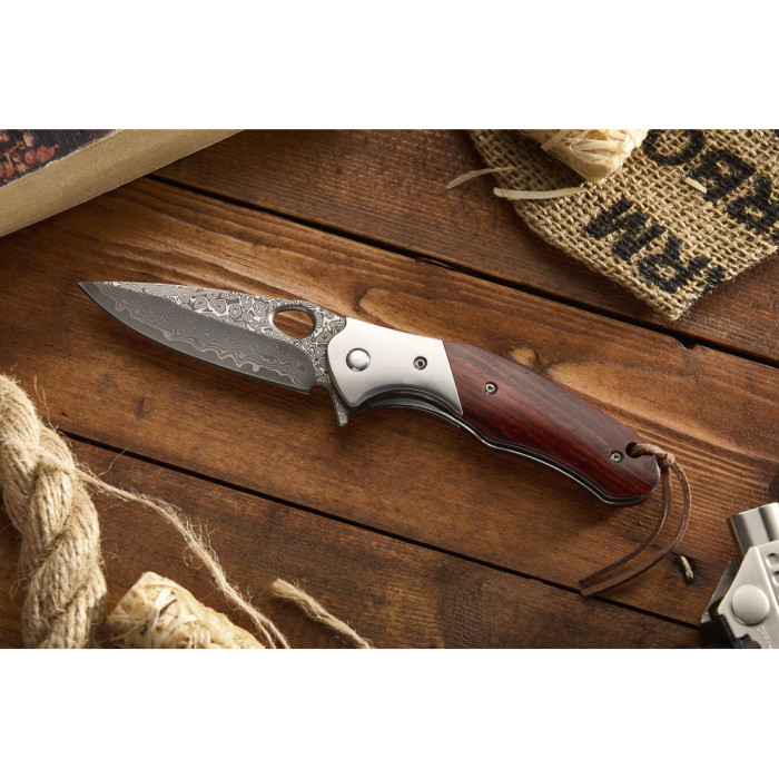 Карманний ніж Grand Way DG 019 (дамаск) 